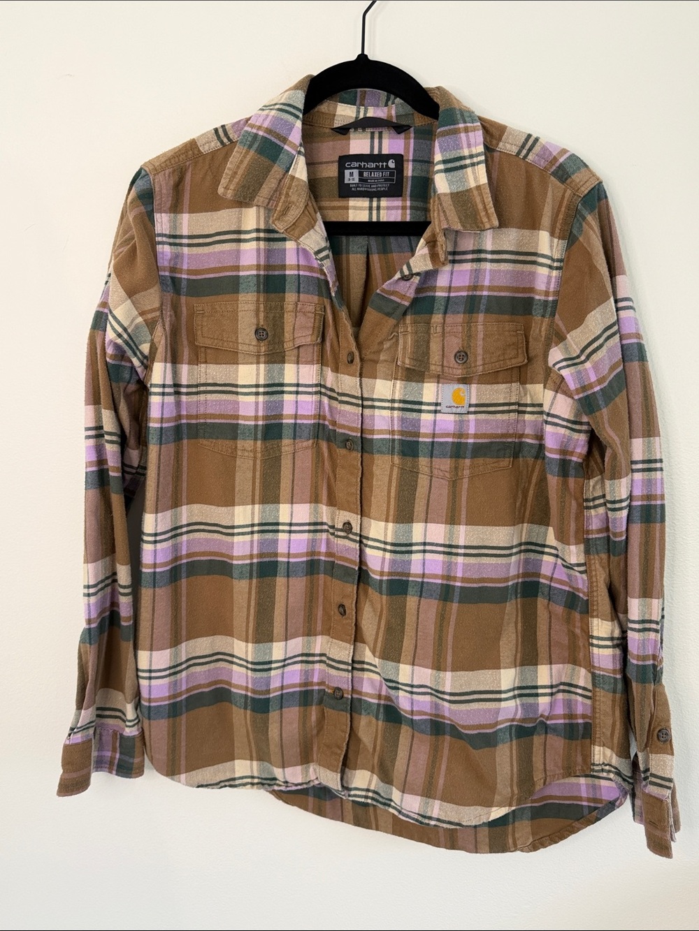 Carhartt Women's TENCEL™ Fiber Series Relaxed Fit Long-Sleeve Flannel Shirt Med